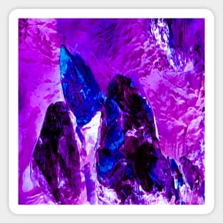 Purple Cave Pattern Sticker